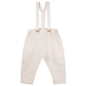 Designer Kidz - Finley Linen Pants -  Sand