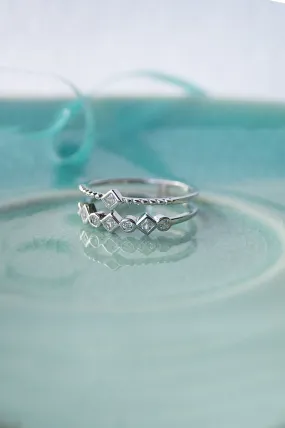 Embrace Yourself Two Layer Sterling Silver Ring