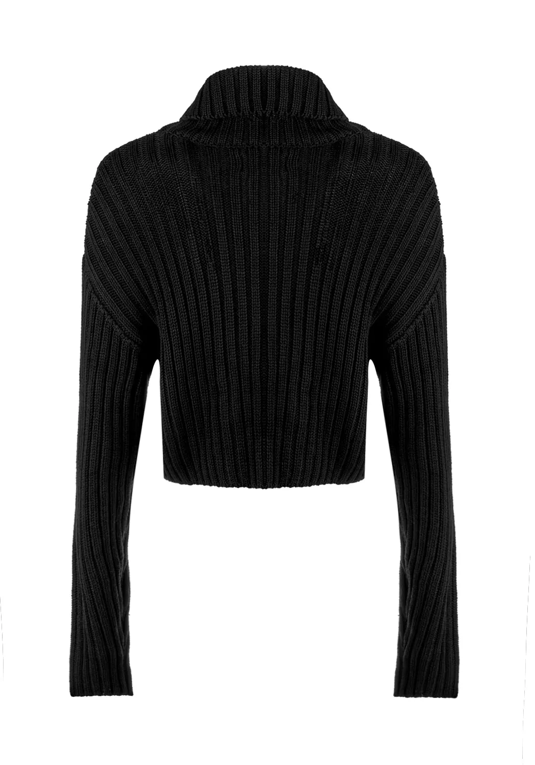 Fate Funnel-Neck Crop Jumper