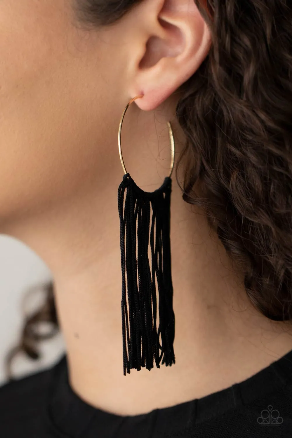 Flauntable Fringe - Gold Earring