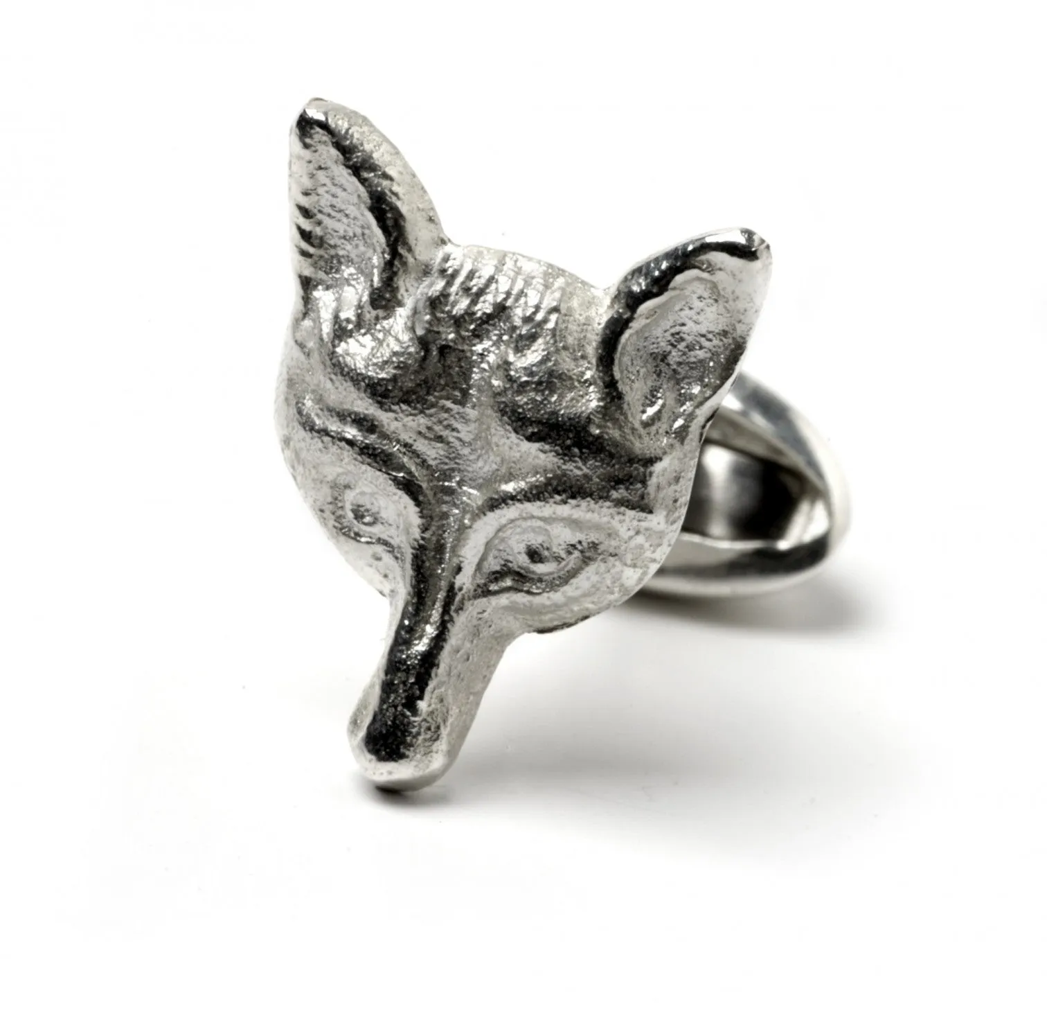 Fox Mask Sterling Silver Cufflinks