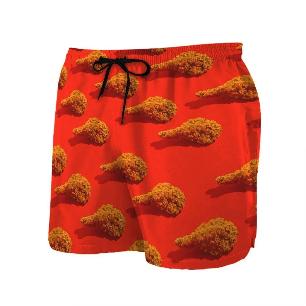 Gearhuman 3D Fried Chicken Hawaii Shirt