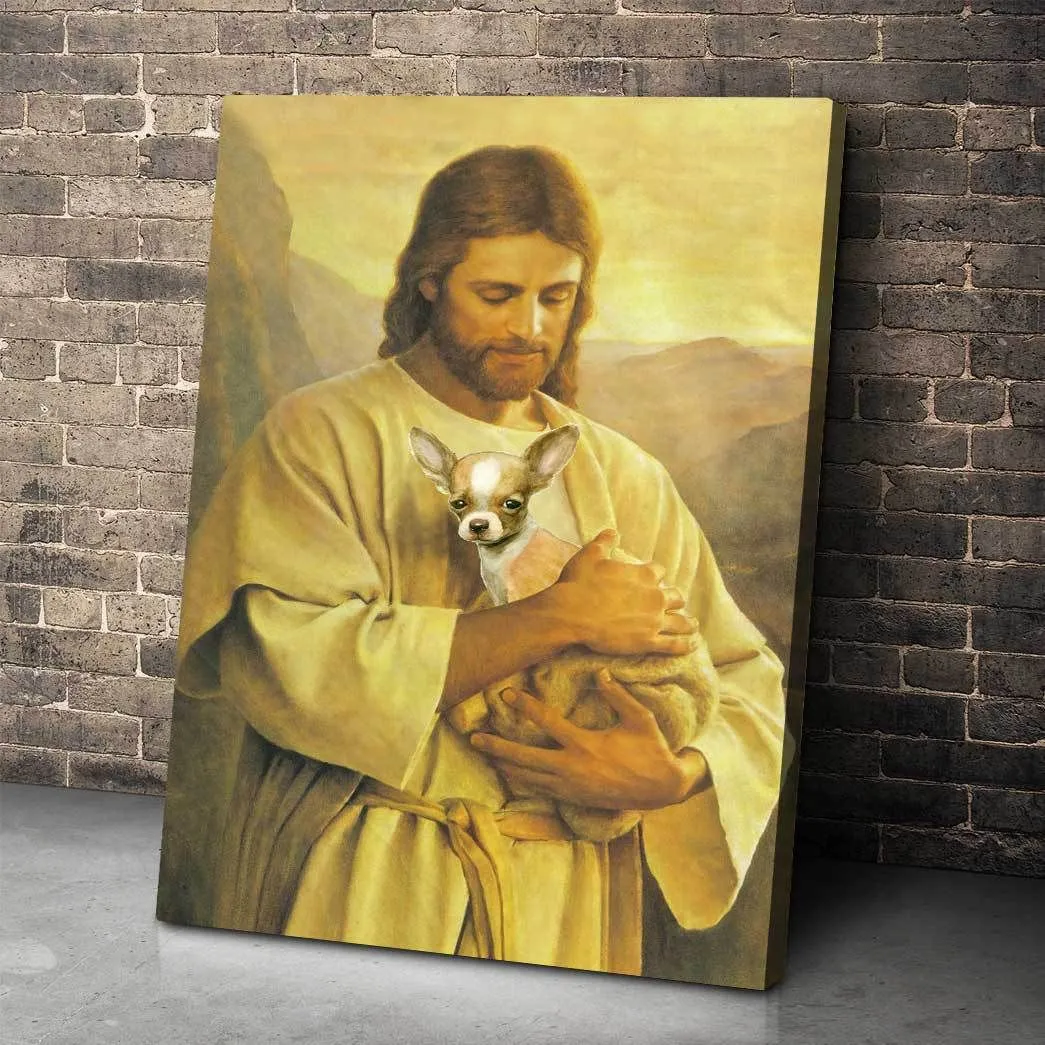 Gearhuman 3D God And His Chihuahua Canvas