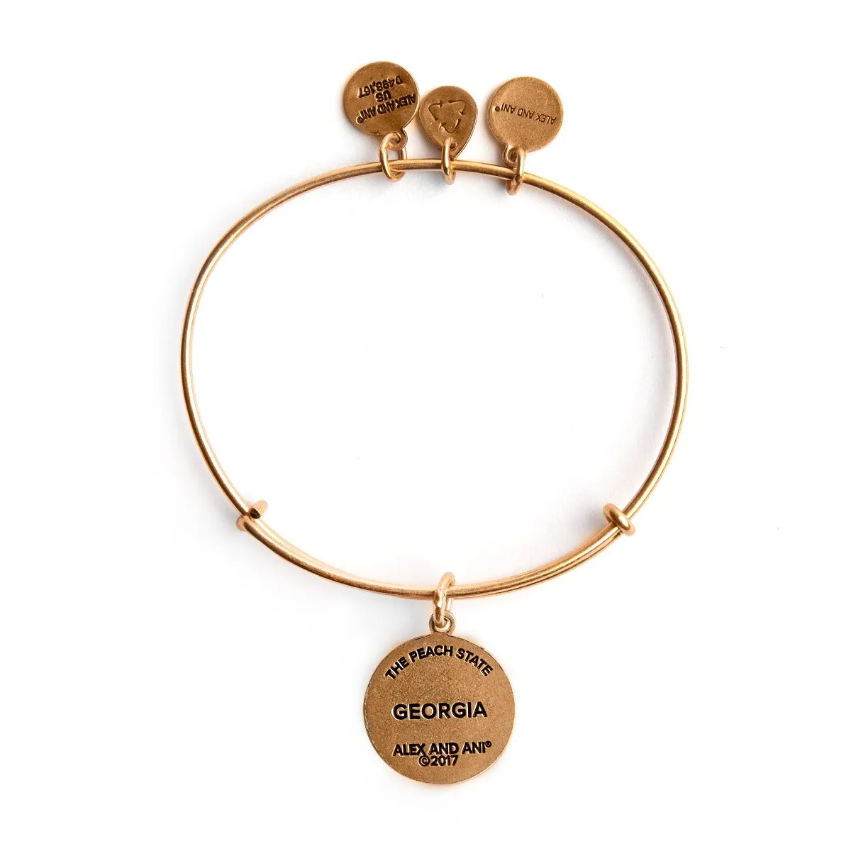 Georgia Peach Charm Bangle