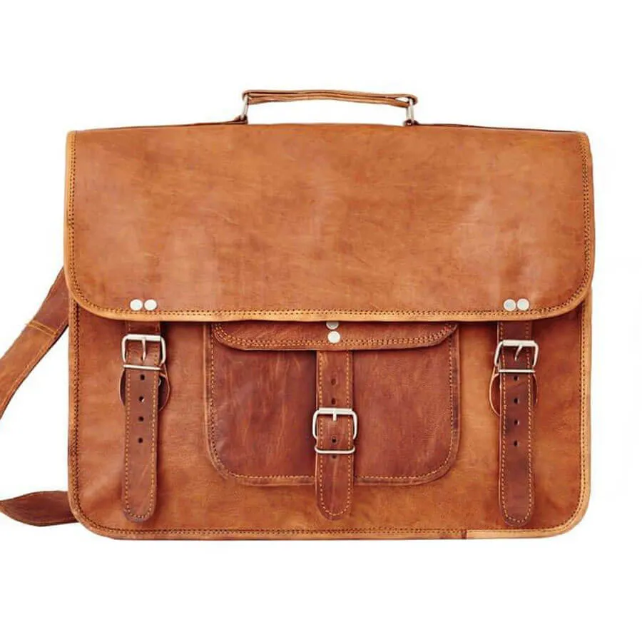 Grande Satchel with Front Pocket and Handle