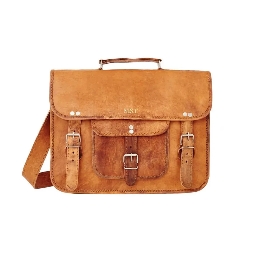 Grande Satchel with Front Pocket and Handle