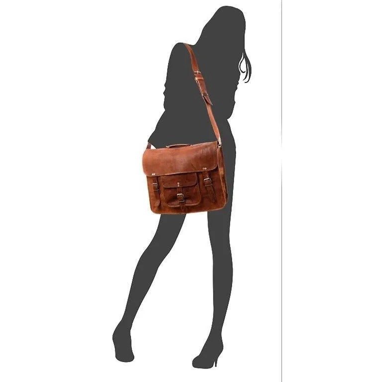 Grande Satchel with Front Pocket and Handle