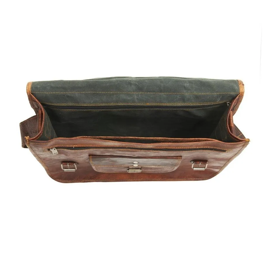 Grande Satchel with Front Pocket and Handle