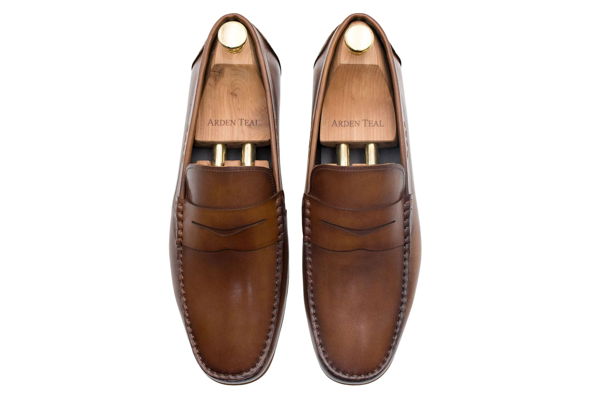 Gregores Chestnut Penny Moccasins