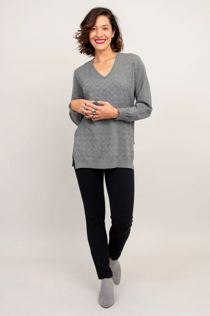 Greta Sweater,  Grey ,  Cotton