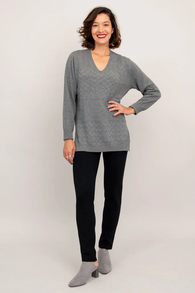 Greta Sweater,  Grey ,  Cotton