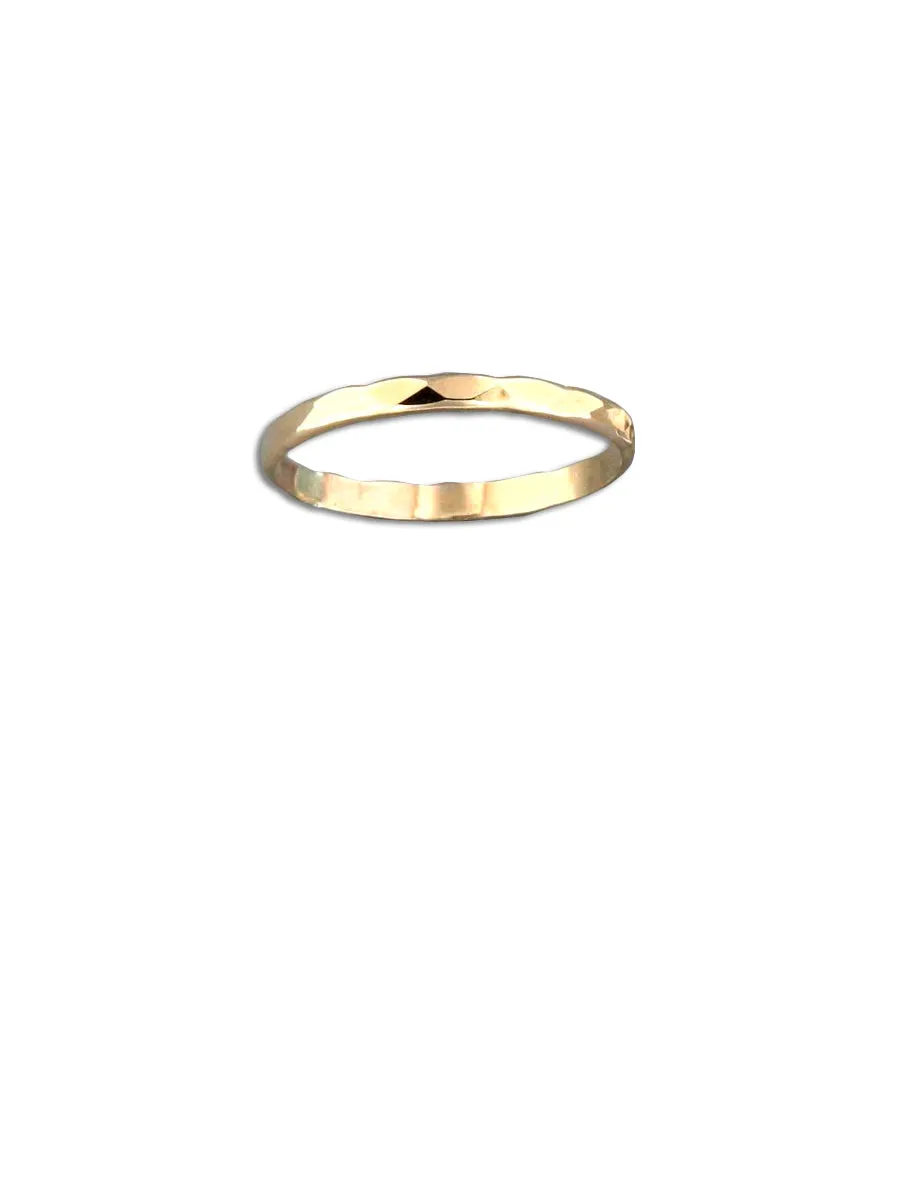 Hammered Gold Filled Band