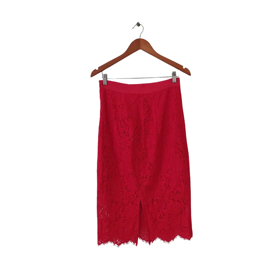 H&M Red Lace Skirt | Brand New |