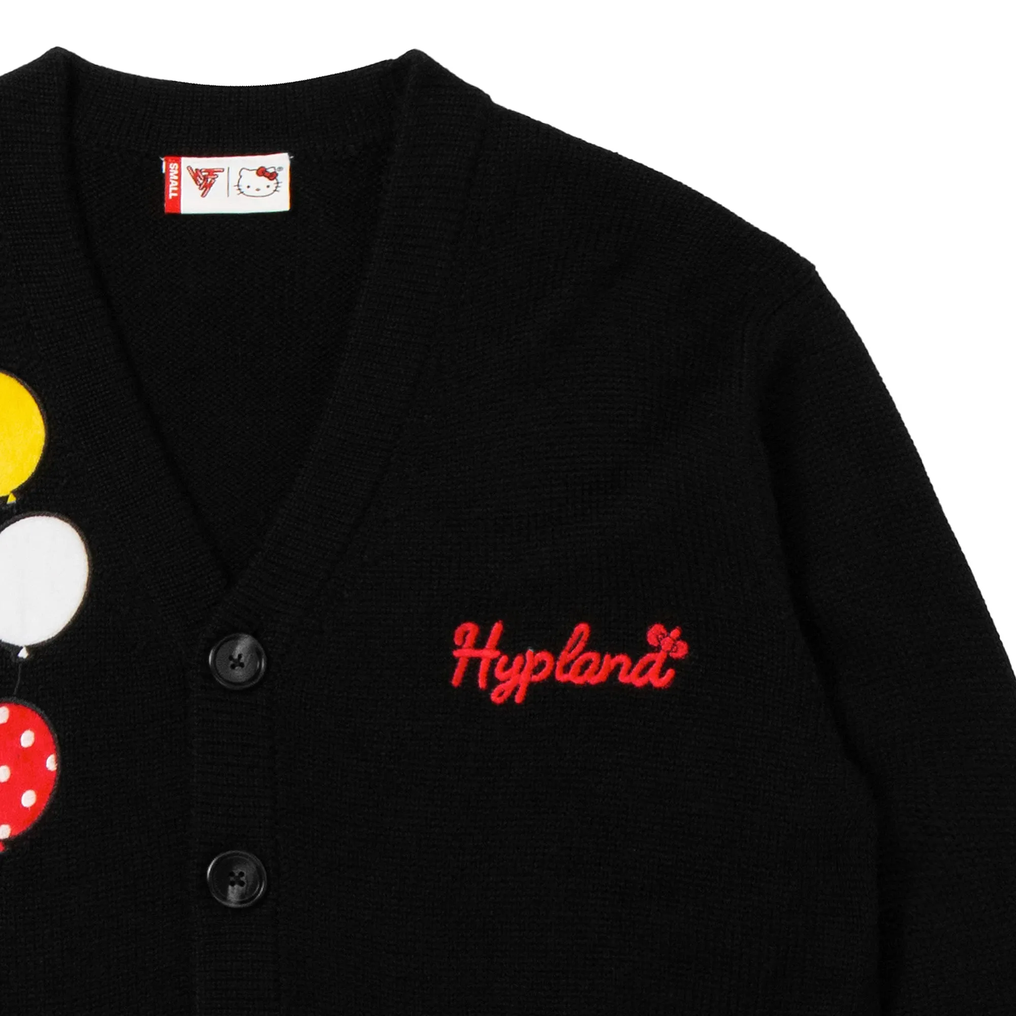 HELLO KITTY BALLOONS KNIT CARDIGAN (BLACK)