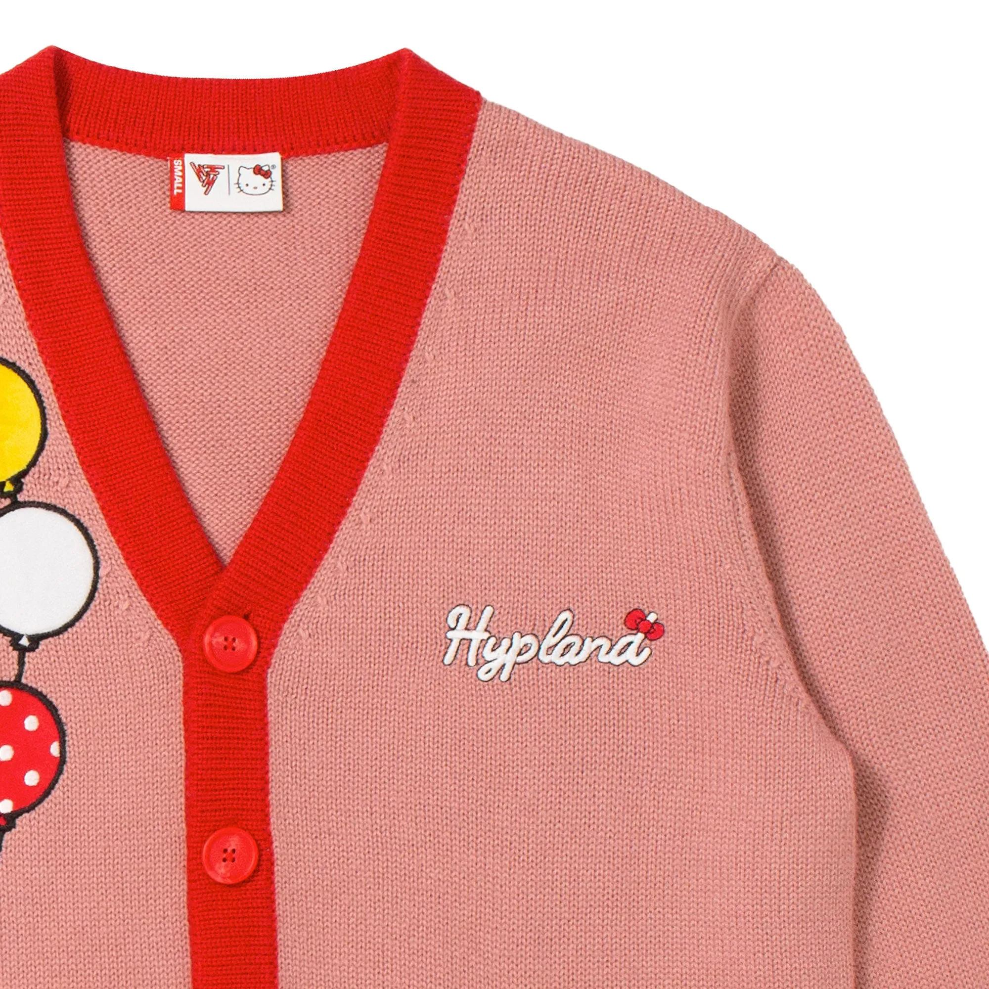 HELLO KITTY BALLOONS KNIT CARDIGAN (PINK)