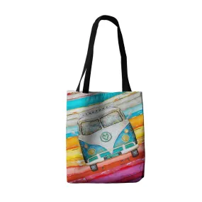 Hippie Van AOP Tote Bag