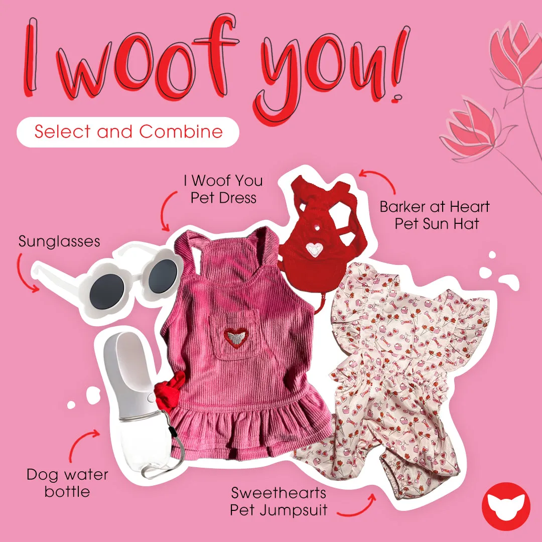 I Woof You Pet Dress | Pet Apparel | Toy Doggie Brand