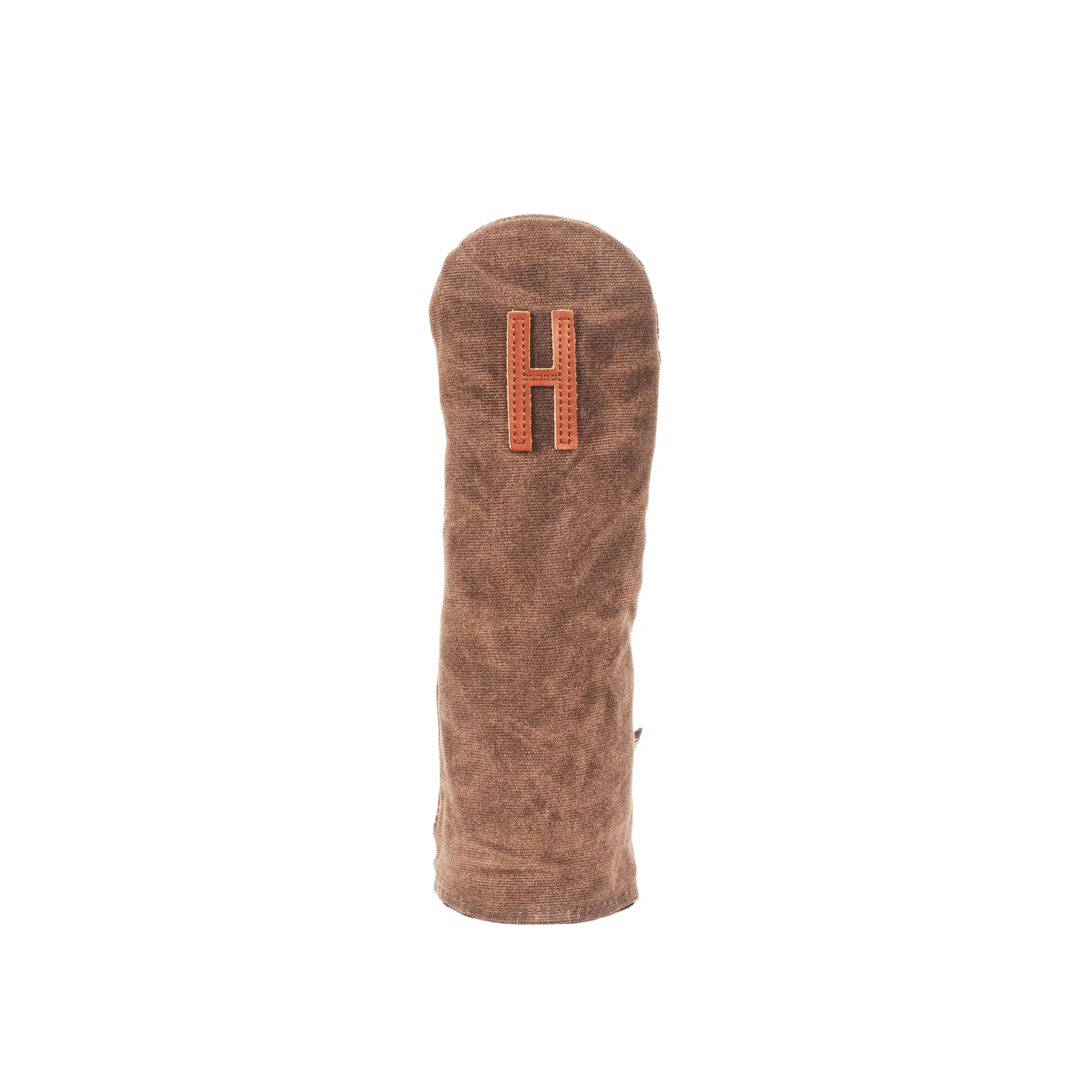 Invitational Edition Waxed Canvas golf Headcover in Bourbon Hybrid