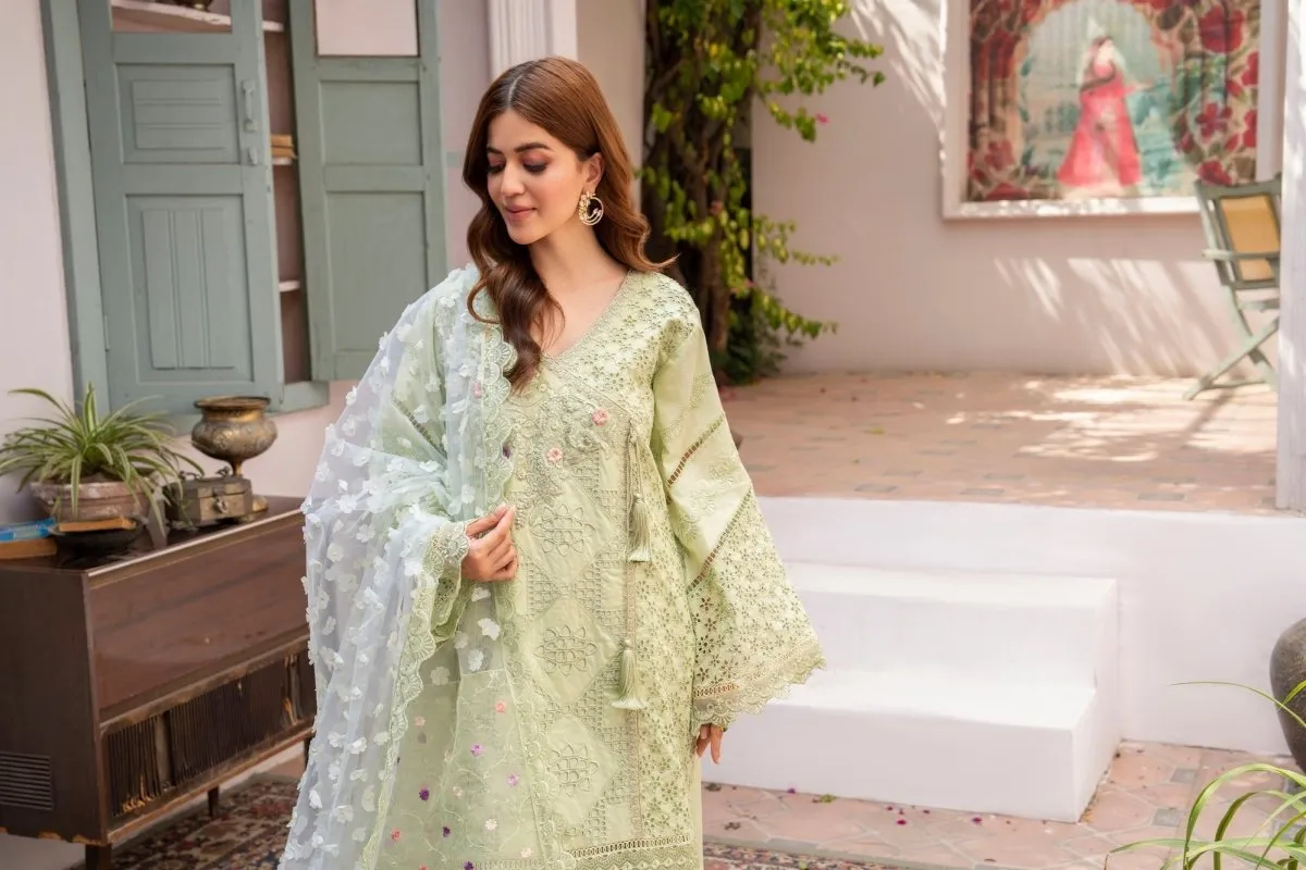 Karma Festive Embroidered Cotton Pakistani Suit KAR95