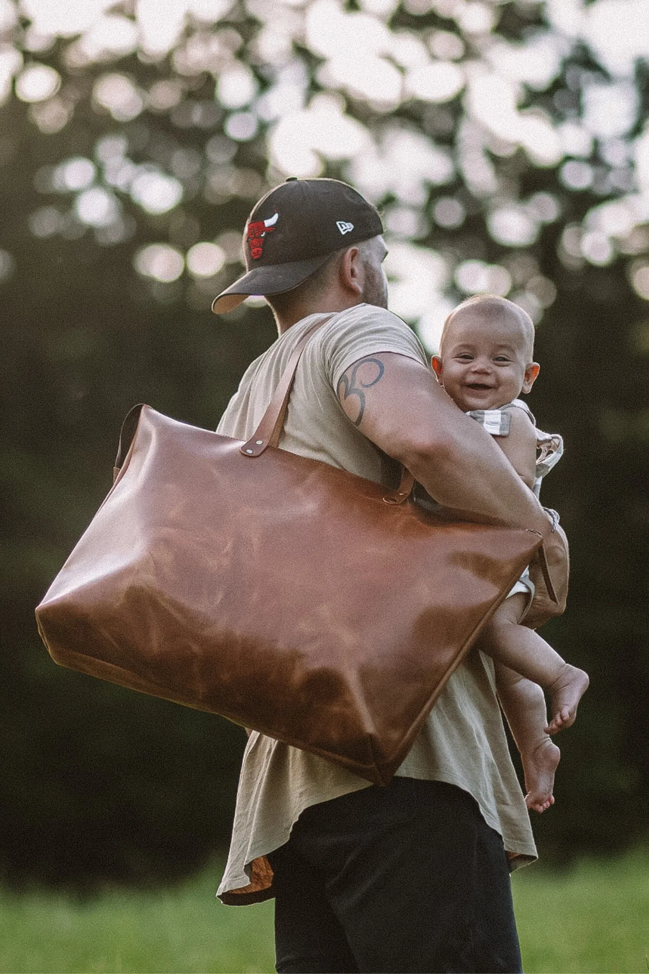 Kelki Light Tan Leather Tote Bag