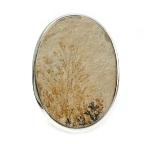 Leaf Jasper Oval Ring F