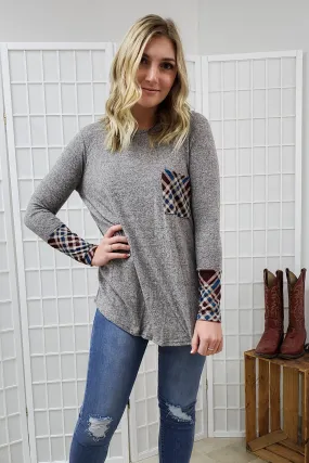 Lenore Heather Grey Top