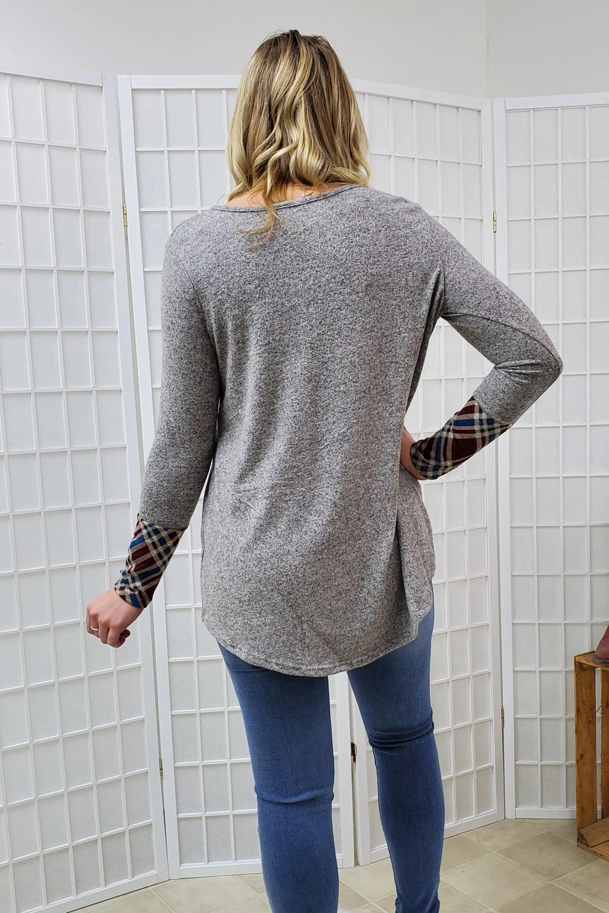 Lenore Heather Grey Top