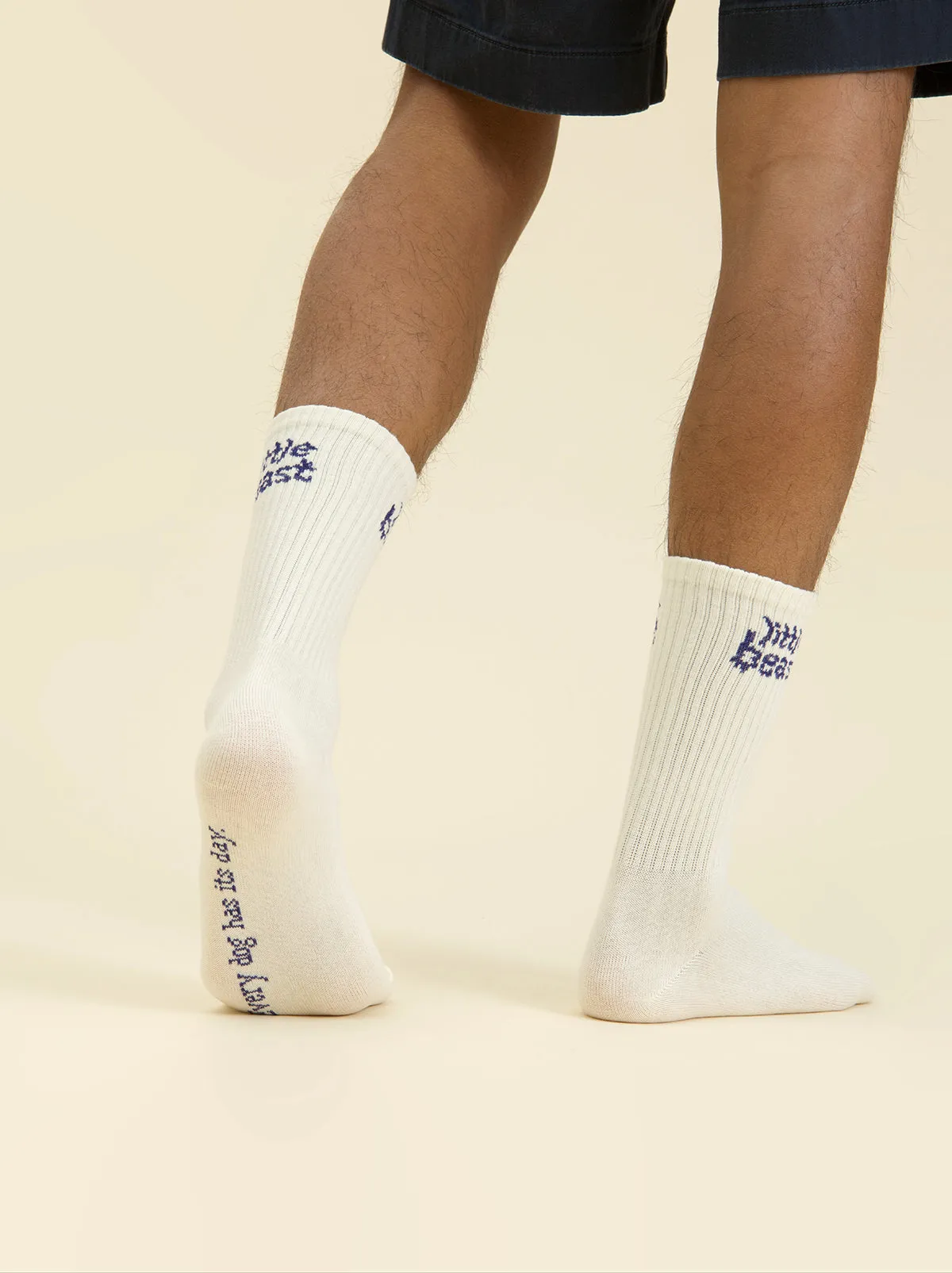 Little Beast Sock - White