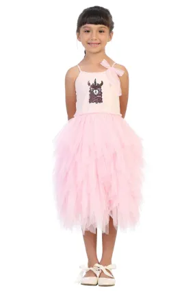 Llama-corn Flip Sequin Tutu Girls Dress