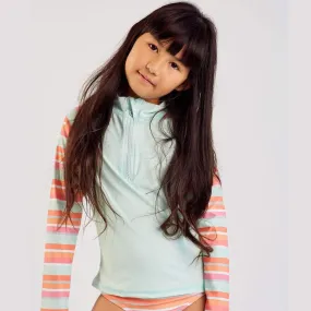 Long Sleeve Swim Rash & Bikini Set  - Green Size 1-3