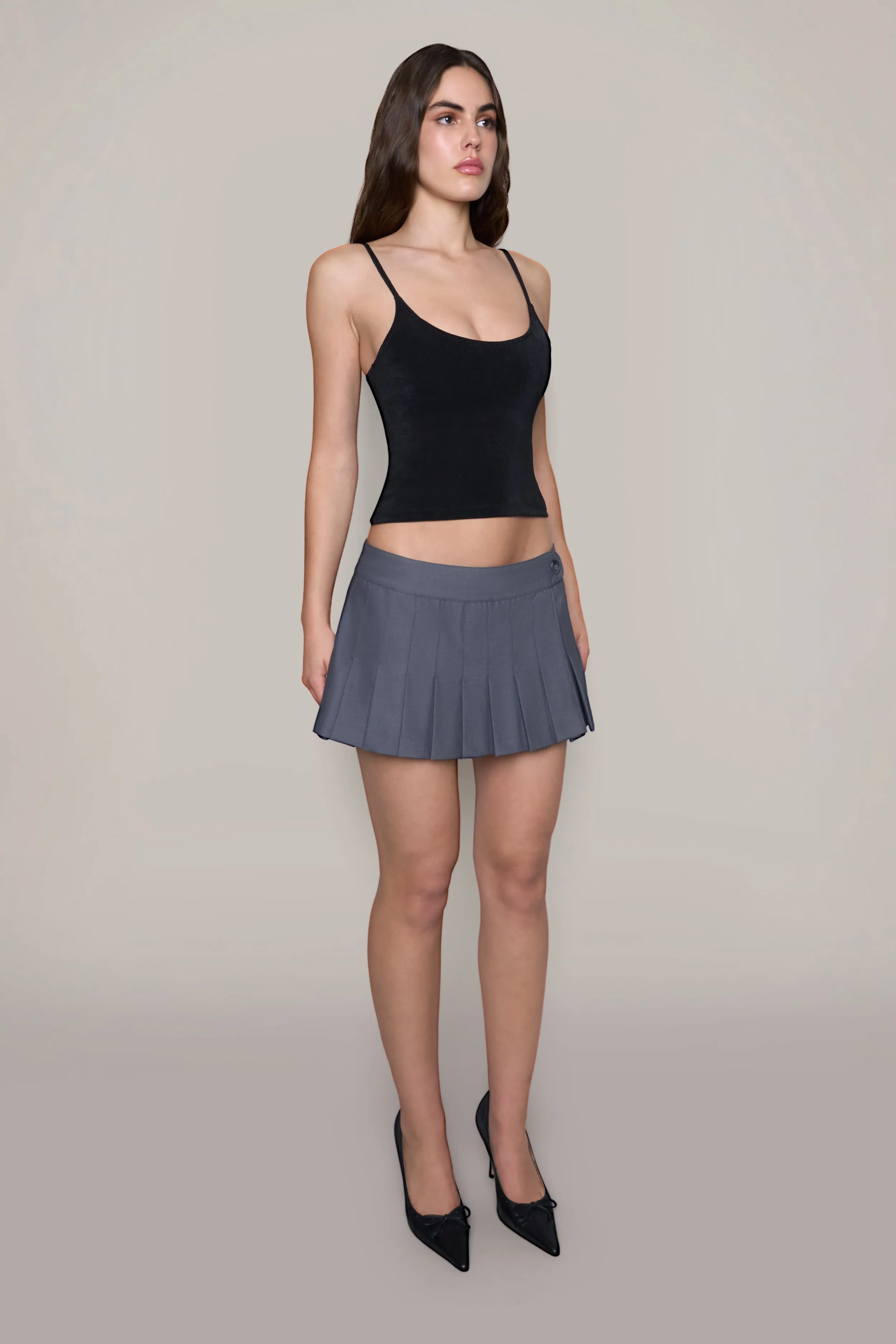 Lyneth Pleated Mini Skirt