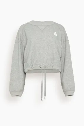 Margo Sweatshirt in Grey/White