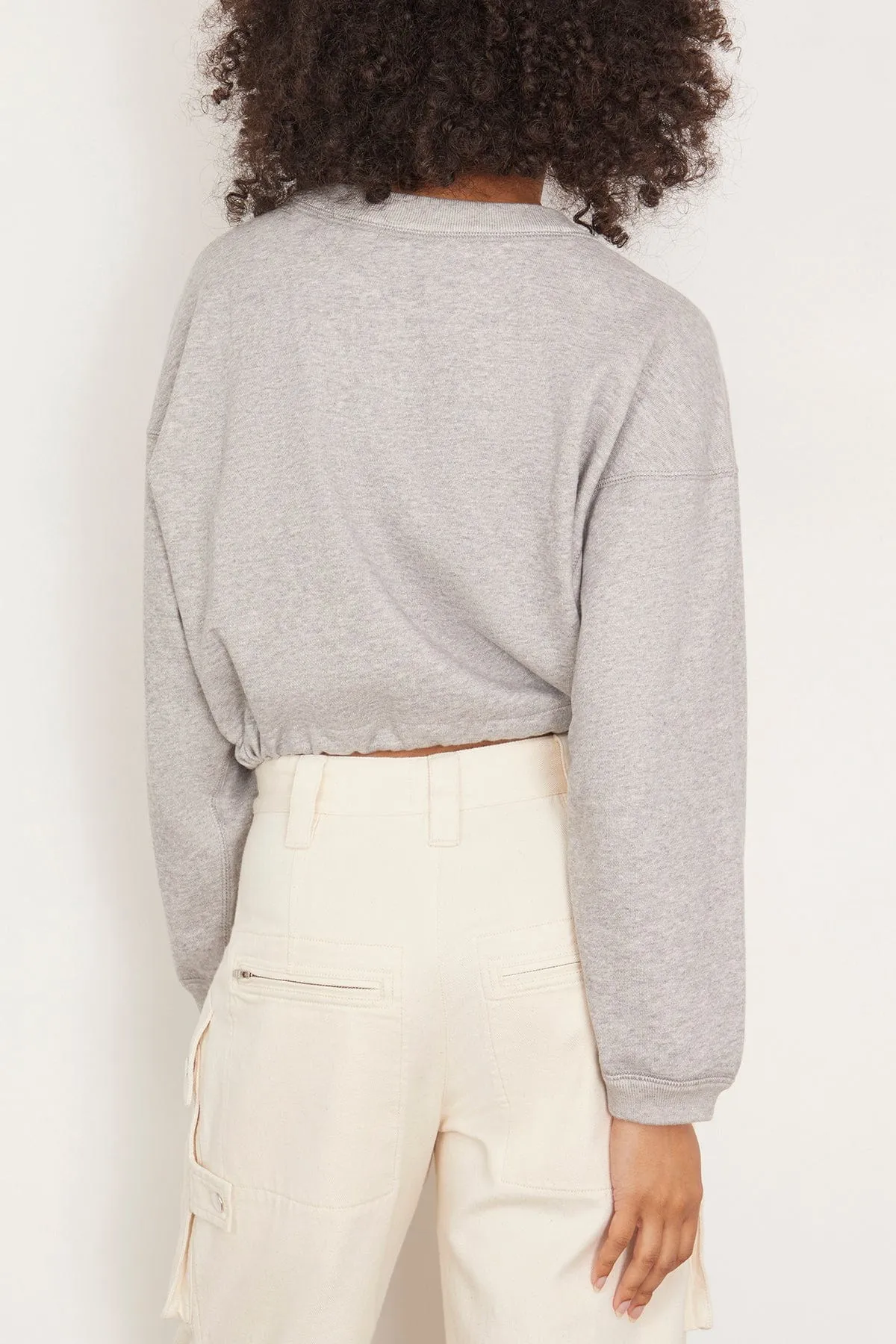 Margo Sweatshirt in Grey/White