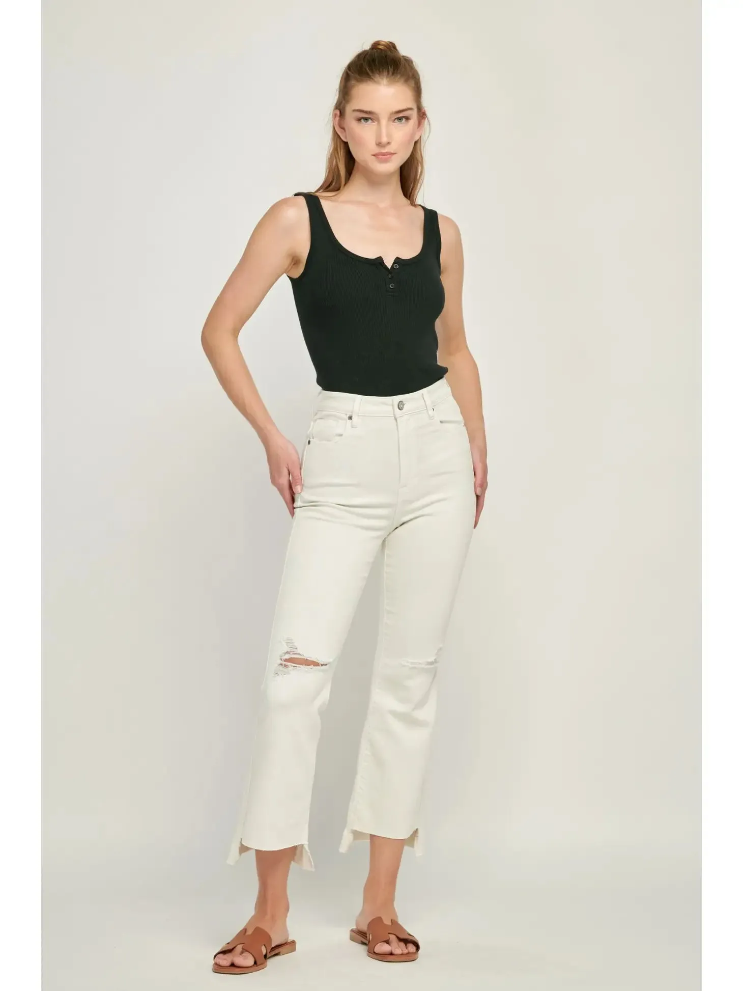 Melanie Crop Flare Jeans