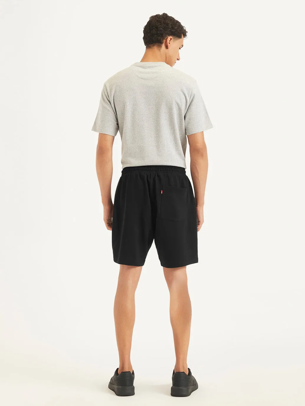 Men's Black Regular Fit Shorts