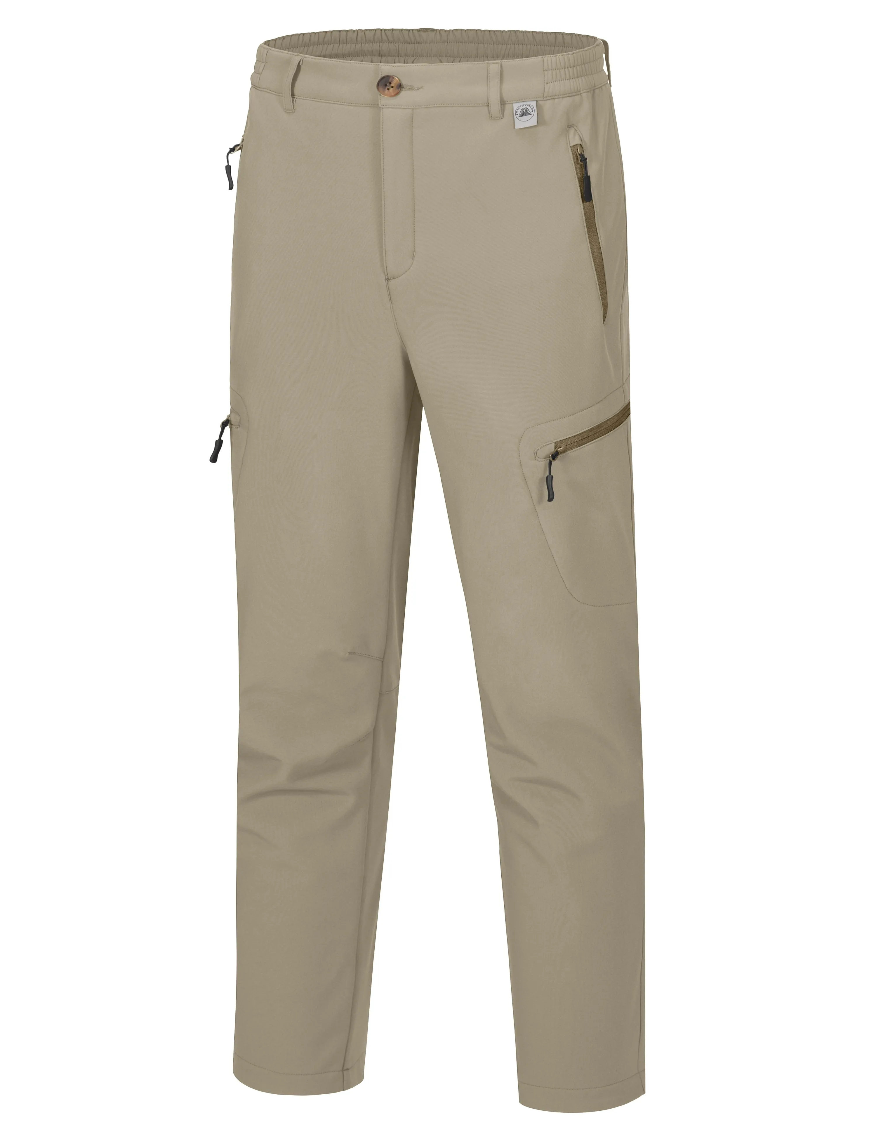 Men's Fleece Lined Insulated Softshell Snow Hiking Pants