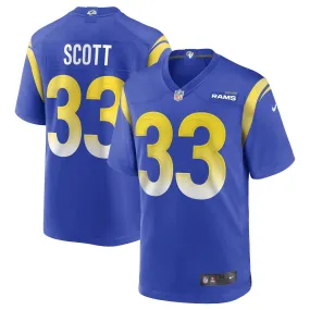 Men's Nike Nick Scott Royal Los Angeles Rams Game Jersey