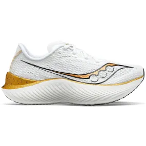 Men's Saucony Endorphin Pro 3, White/Gold, 10.5 D Medium