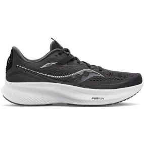 Men's Saucony Ride 15, Black/White, 9 D Medium