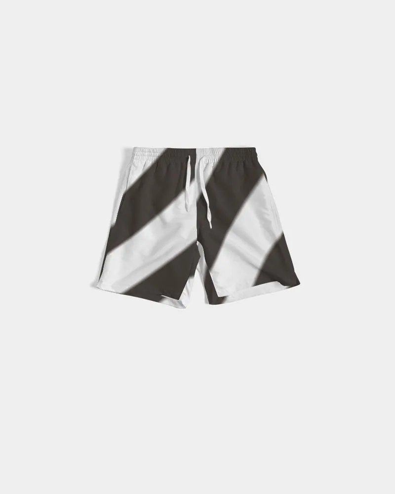 men's swiming tunk black and white Men's Swim Trunk