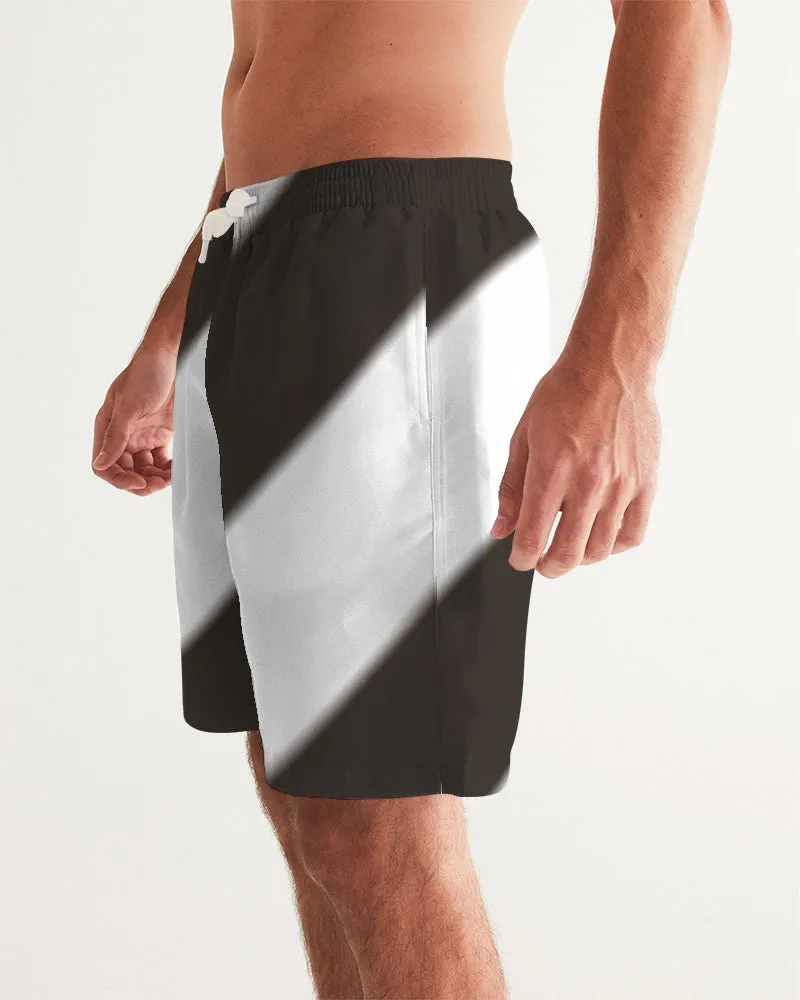 men's swiming tunk black and white Men's Swim Trunk