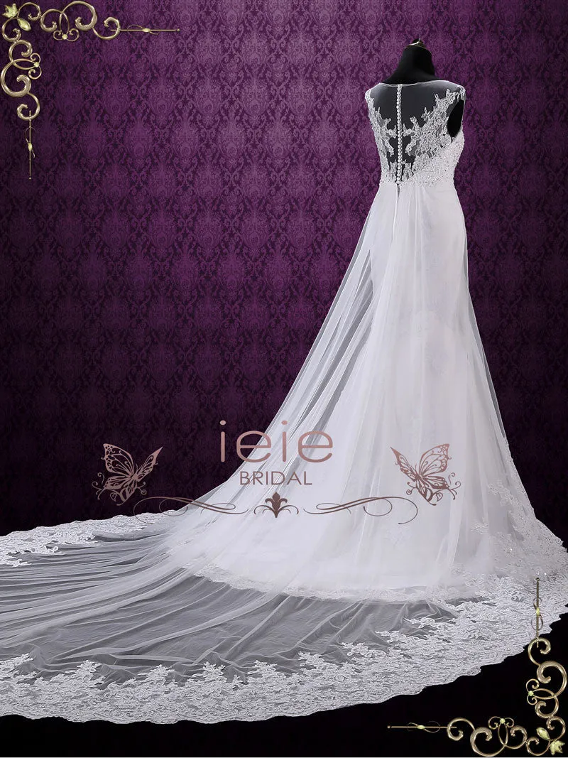 Mermaid Fitted Lace A-line Lace Wedding Dress JESSICA