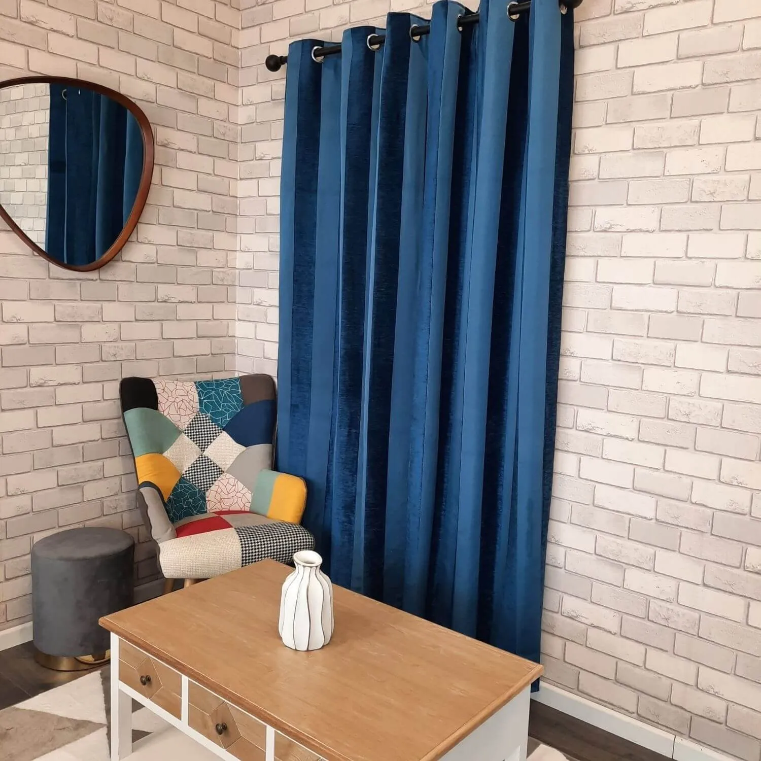 Microfibre Lined Curtains - 90x90''