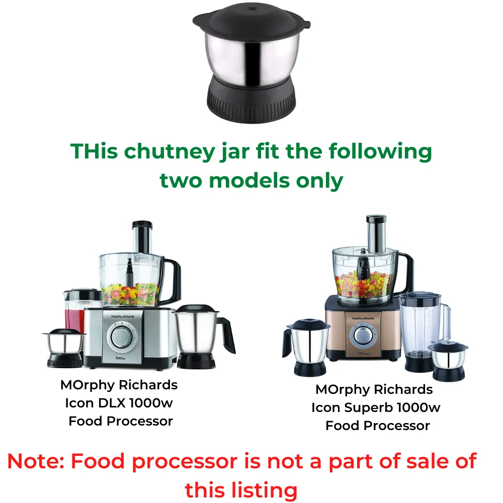 Morphy Richards Food Processor Icon Dlx / Icon Superb -  Chutney Jar Only