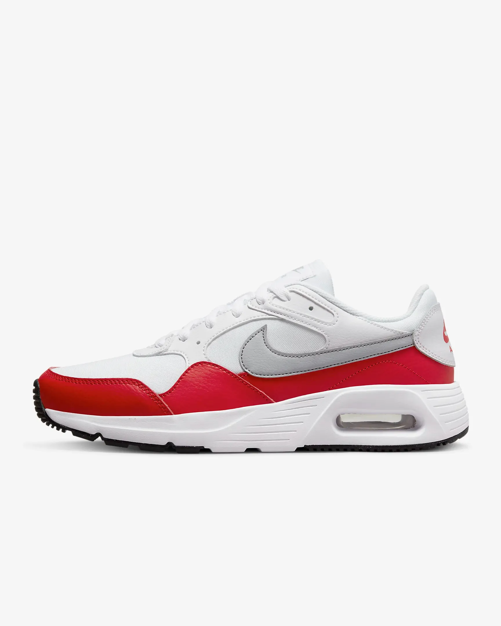 Nike Men's Air Max SC Shoes - White / University Red / Black / Wolf Grey