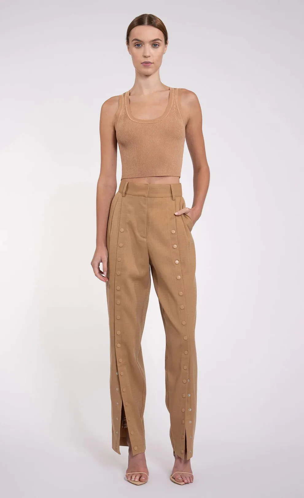 Nonchalant - Cyrus Pant - Sand