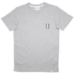 Norse Projects - Niels Multi Logo T-shirt - Light Grey Melange