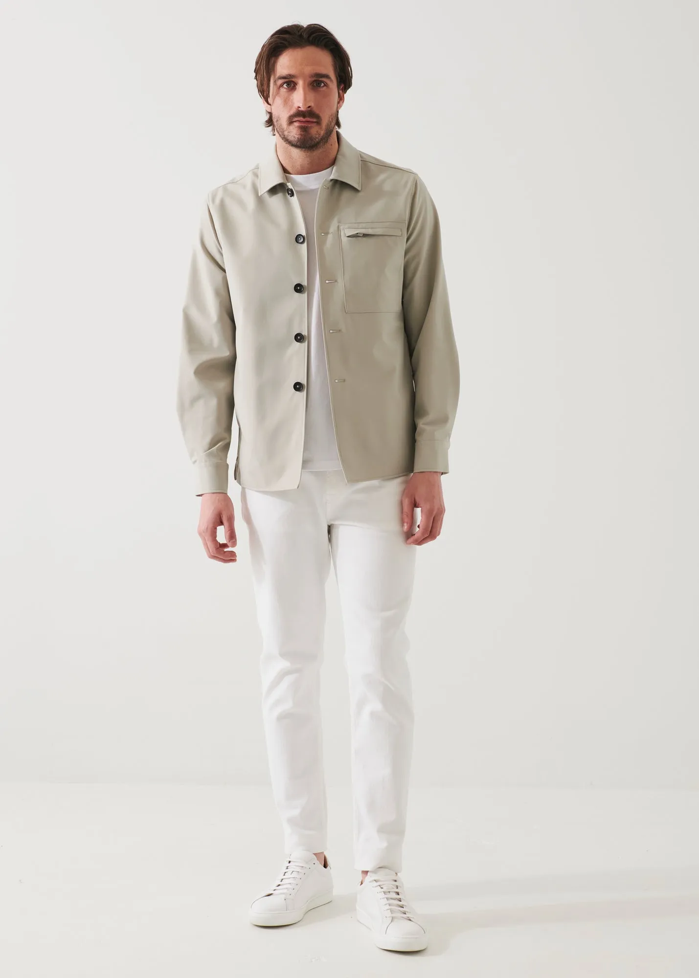 NUCLEO NYLON STRETCH SHIRT JACKET