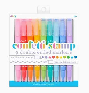 Ooly - Confetti Stamp Double Ended Markers