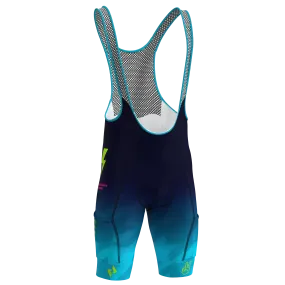 PANACHE NATION24 - Men's Cargo Pocket Bib Short - NEON BLUE